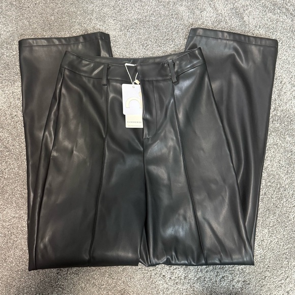 Commense Pants - Commense Faux Leather Pants
